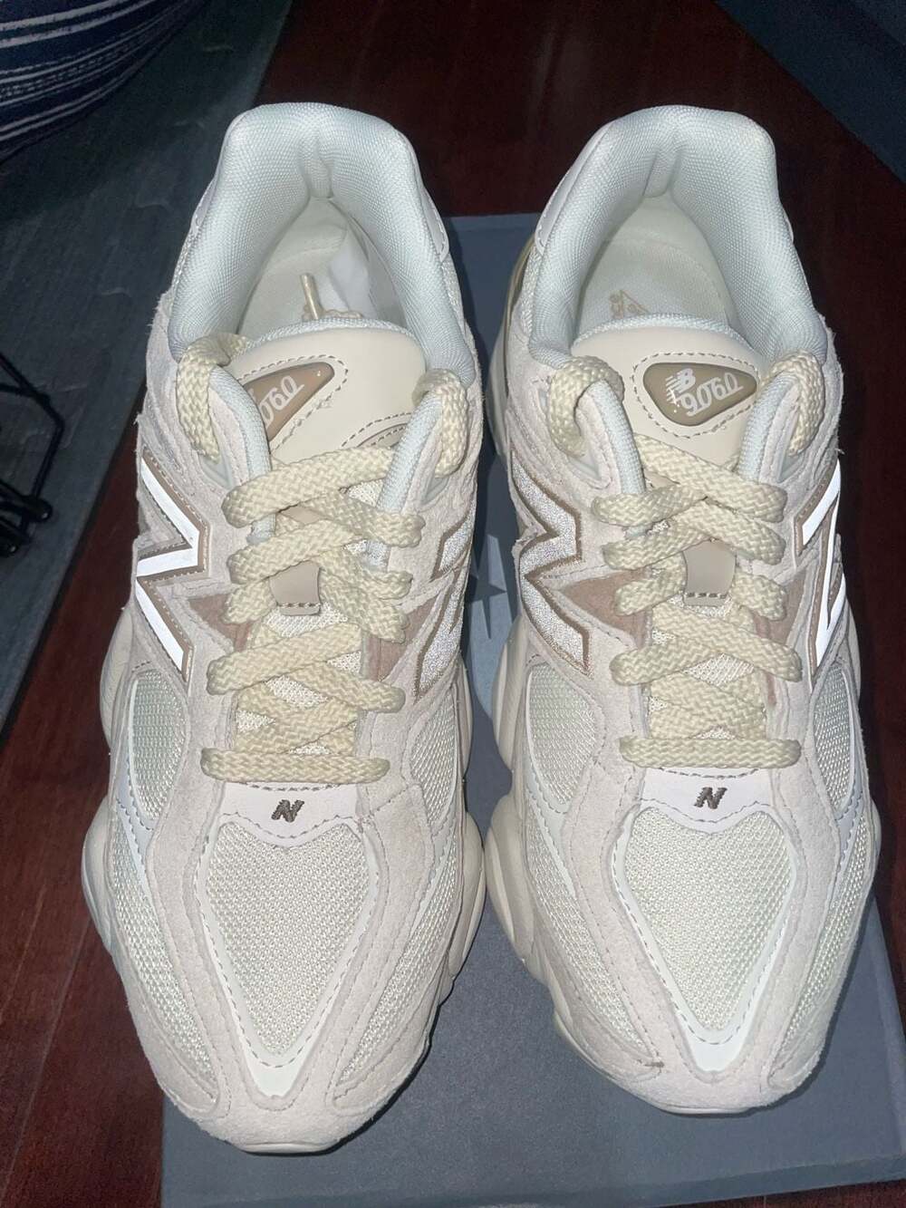 New Balance 9060 Beige Grey Leather